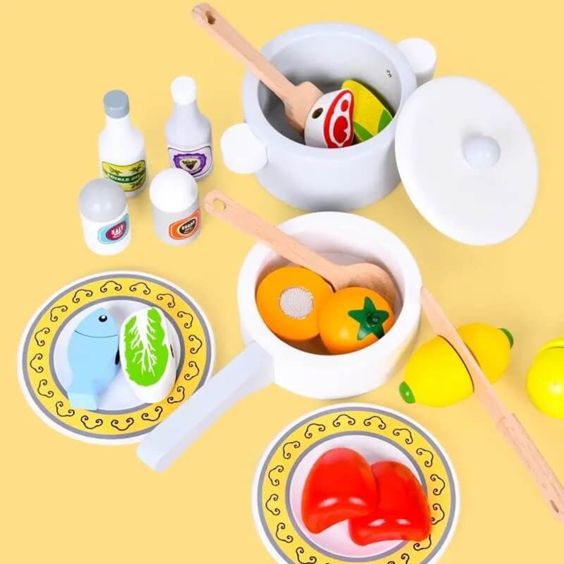 Дървена детска кухня Raya Toys Японски Стил C