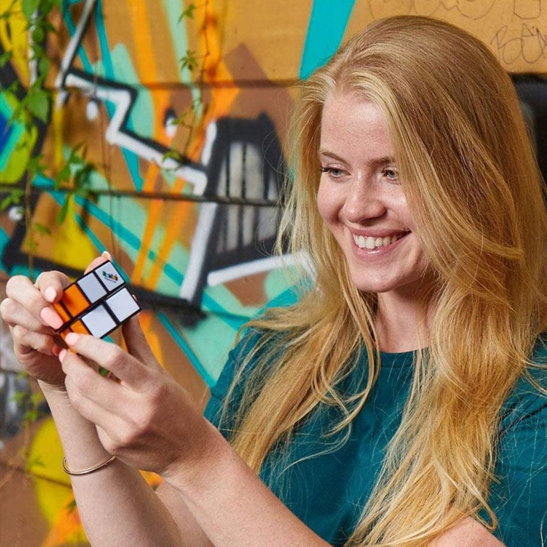 Логически пъзел куб на Рубик Spin Master Rubik Мини Кубче 2х2 6062804