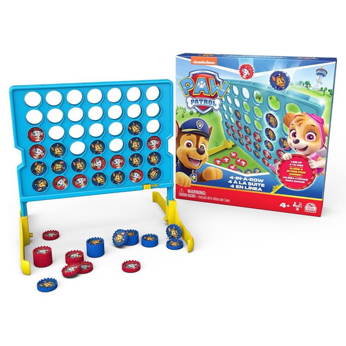Детска настолна игра Spin Master Paw Patrol Four in a Row