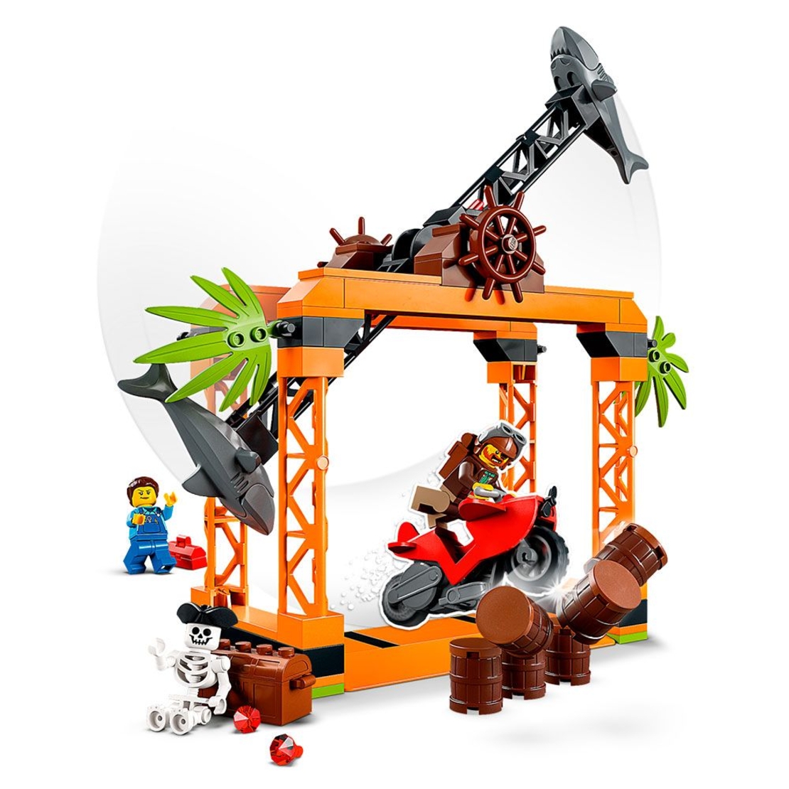 LEGO® City Stuntz Каскадьорско предизвикателство Shark Attack 60342