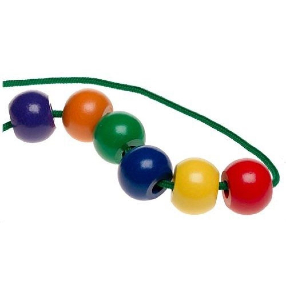 Комплект Дървени Мъниста Melissa and Doug за нанизване на шнур 10544