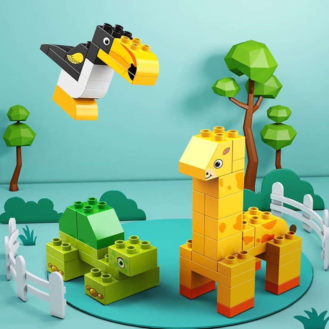 Конструктор Feelo Animal Series Forest Animals, 102 ч.