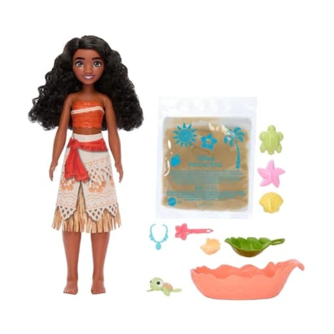 Кукла Mattel Disney Princess Vaiana, с домашен любимец, 27 см.