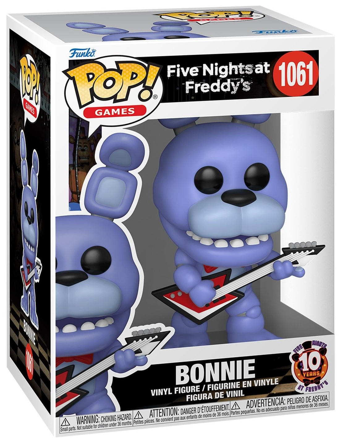Фигура Funko POP! Games: Five Nights at Freddy's - Bonnie (10th Anniversary) #1061