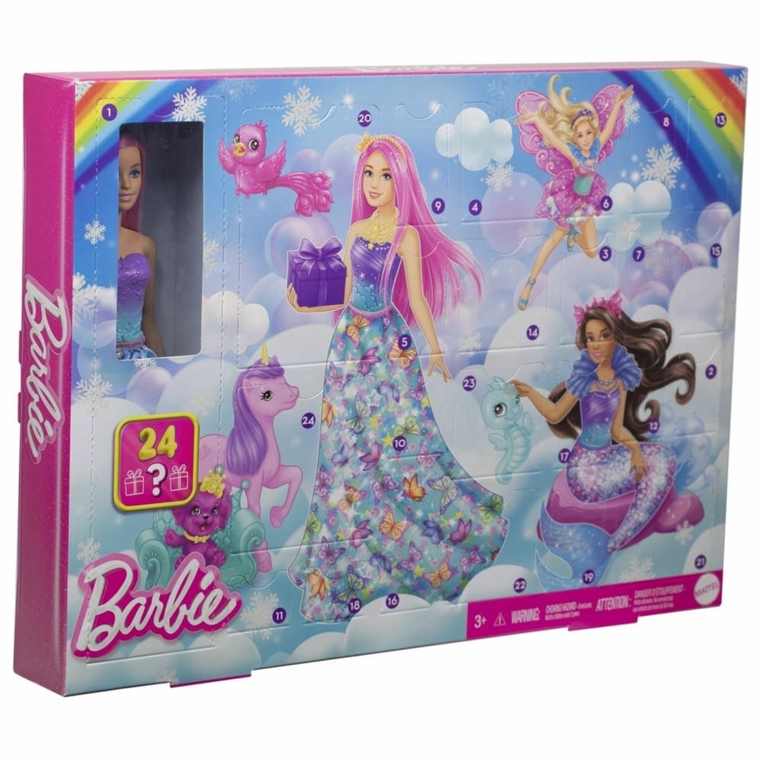 Календар с кукла Mattel Barbie Advent, с 24 изненади