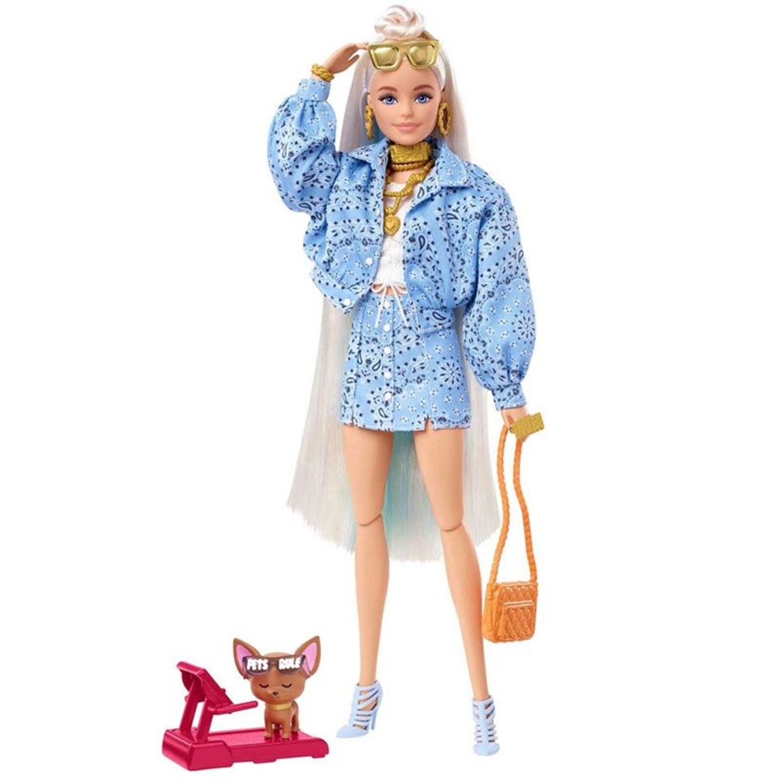 Кукла Mattel Barbie Extra 16 с аксесоари и домашен любимец