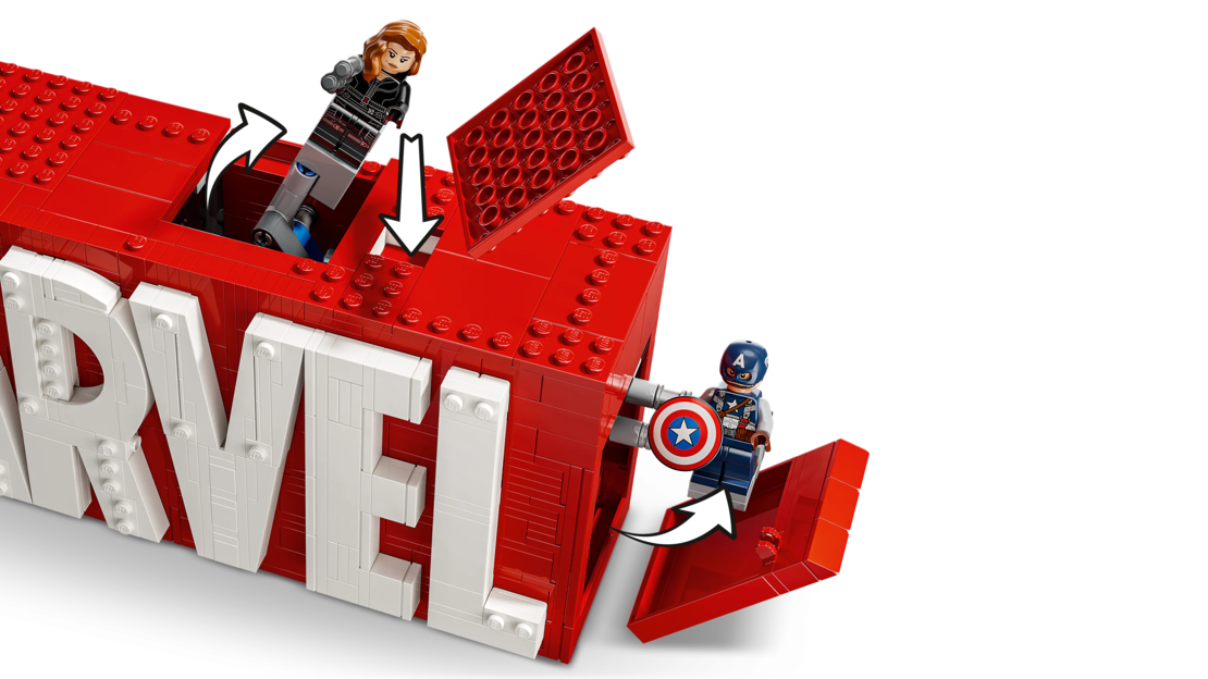 LEGO® Marvel Лого на MARVEL и минифигури 76313