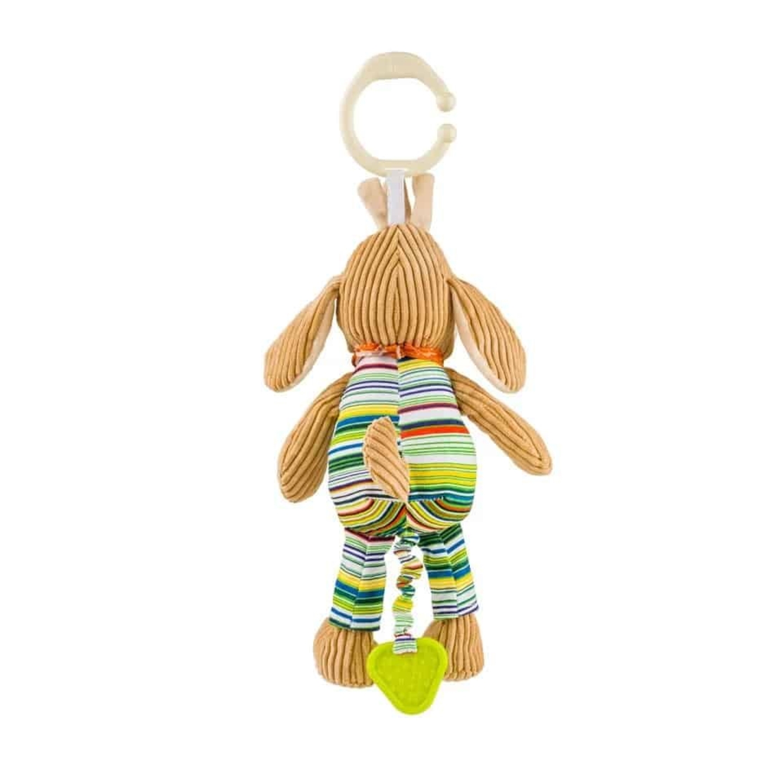 Музикална плюшена играчка Babyono Куче с гризалка 1124