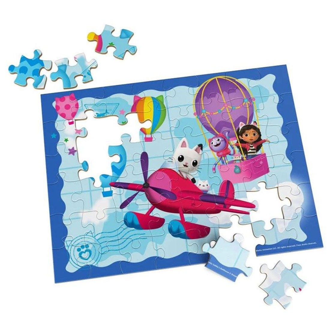 Детски дървен пъзел Spin Master Gabby's Dollhouse 48 ч.
