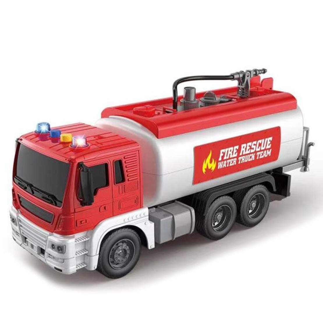 Детски камион цистерна Raya Toys Truck Car, пръска вода, с музика и светлини, 1:16