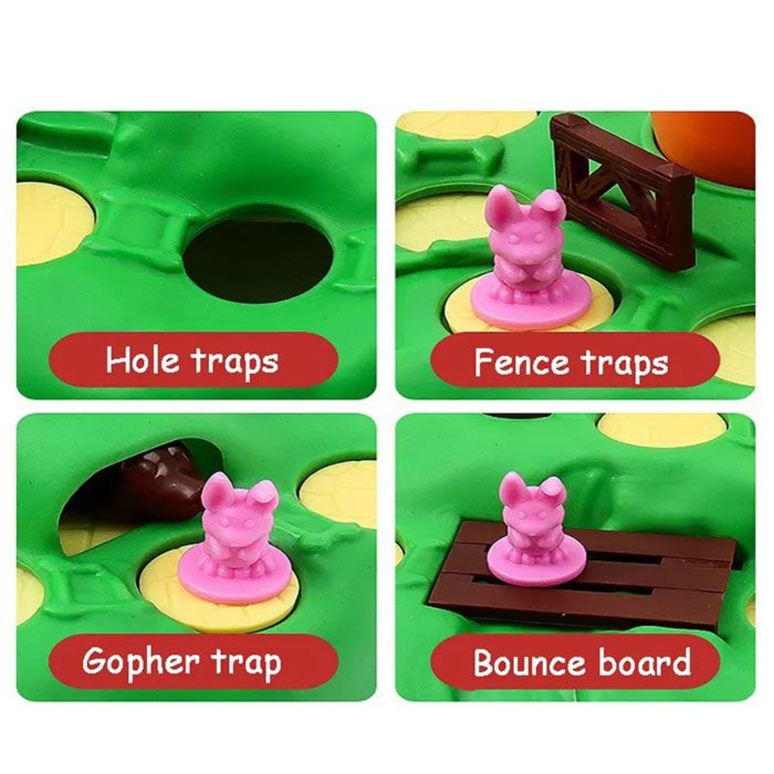 Детска настолна игра Raya Toys Състезание със зайчета