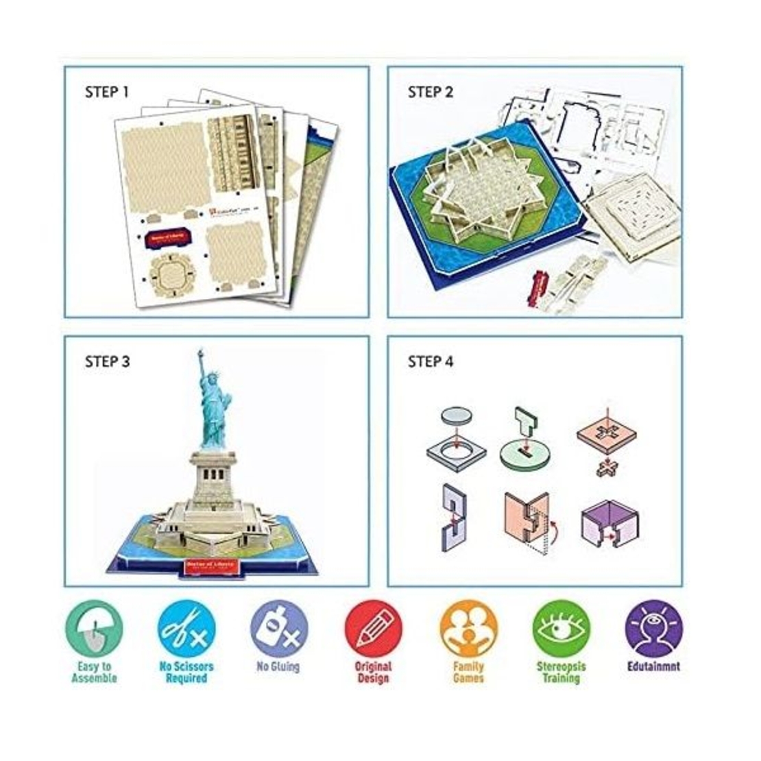 3Д пъзел Raya Toys Статуята на Свободата