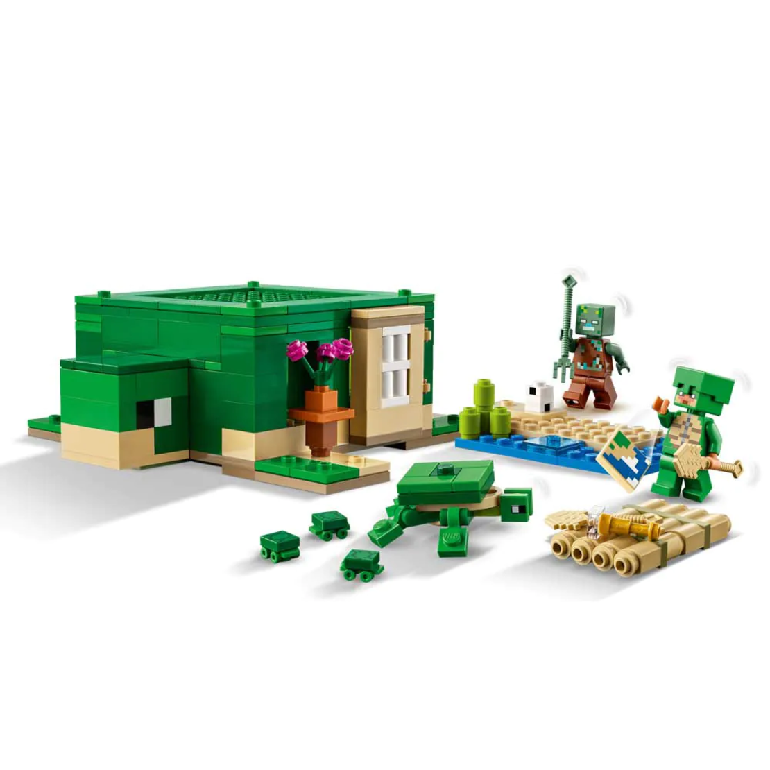 LEGO® Minecraft® Къща на плажа на костенурките 21254