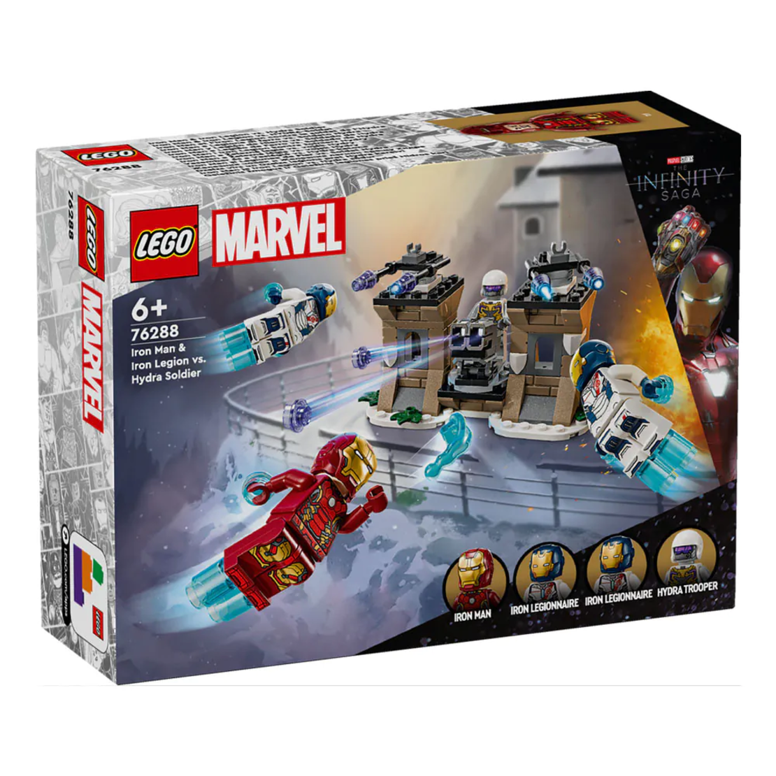 LEGO® Marvel Железния човек и Железния легион срещу Хидра 76288