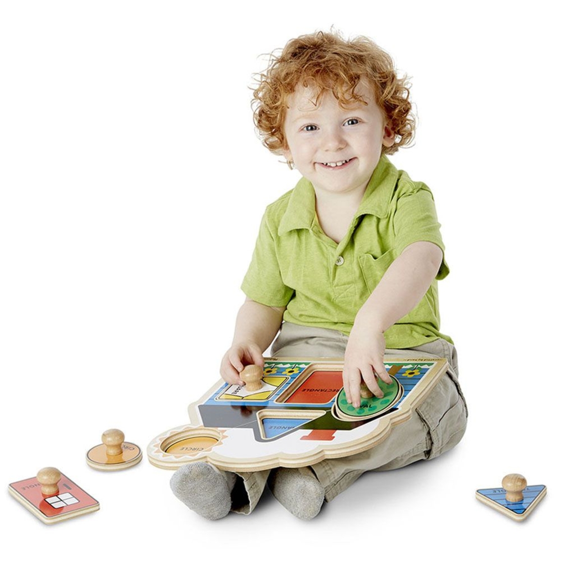 Дървен пъзел Melissa and Doug Геометрични форми 12053