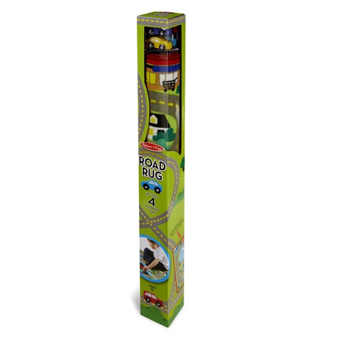 Килимче за игра Melissa and Doug Град с дървени коли 19400