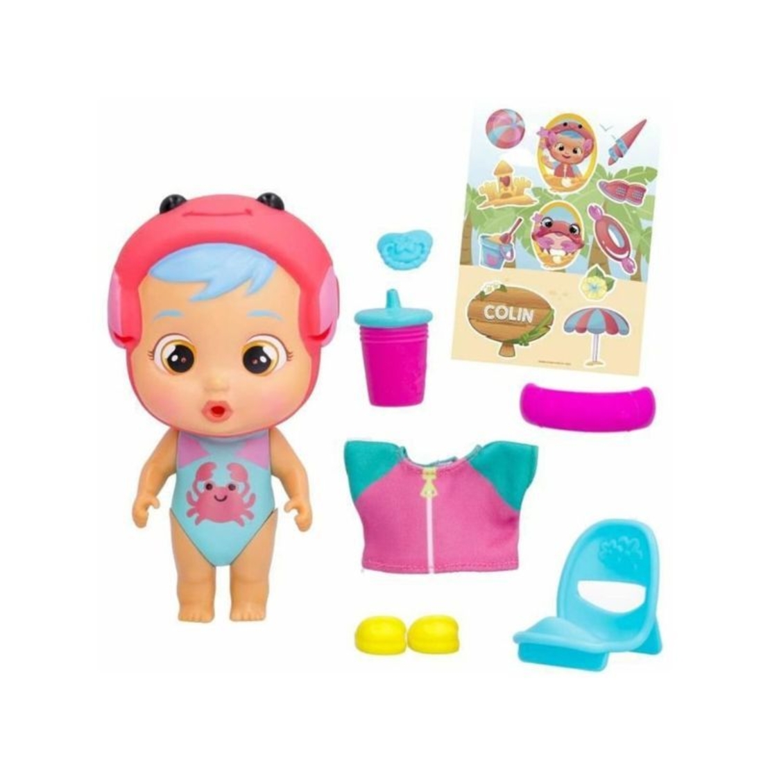 Кукла изненада IMC Toys Cry Babies Tropical Beach, асортимент