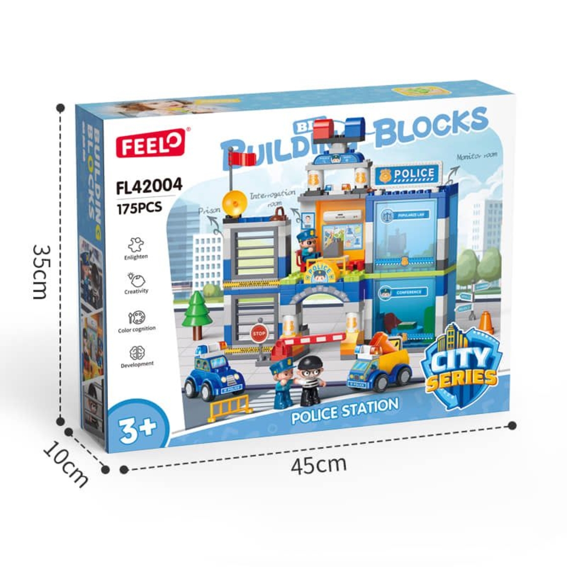 Kонструктор Feelo Полицейска станция, 175 ч.