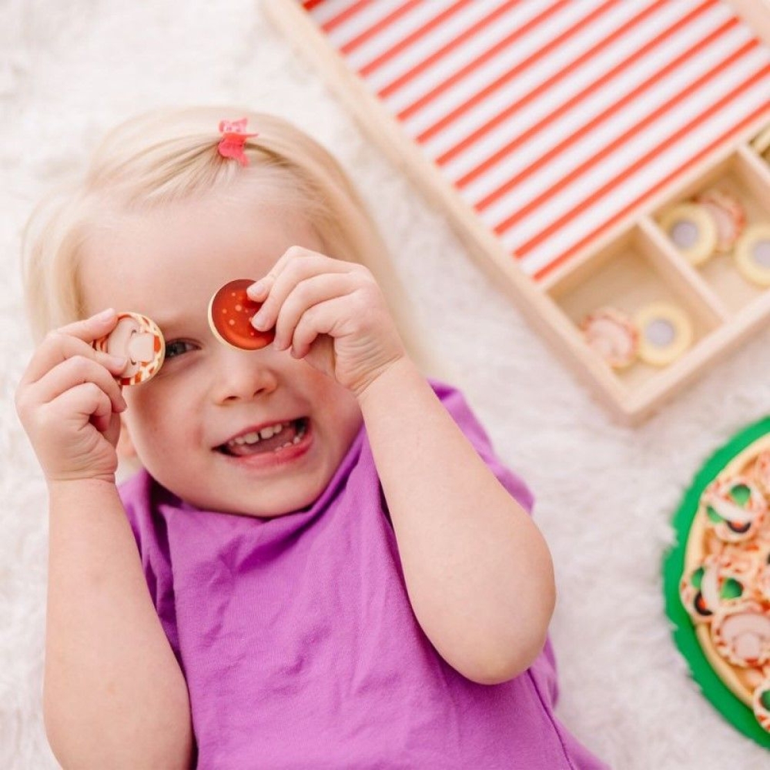 Дървен игрален комплект Melissa and Doug Пица парти
