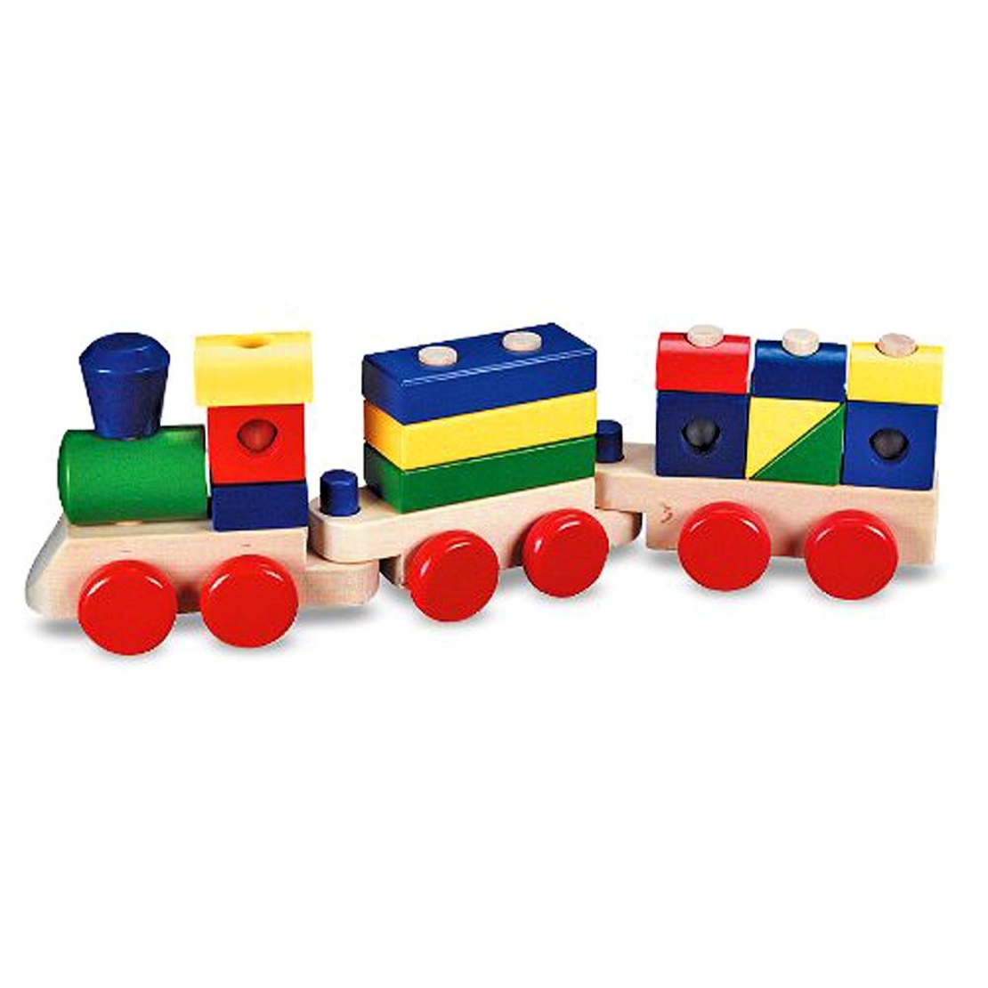 Дървен влак низанка Melissa and Doug 10572