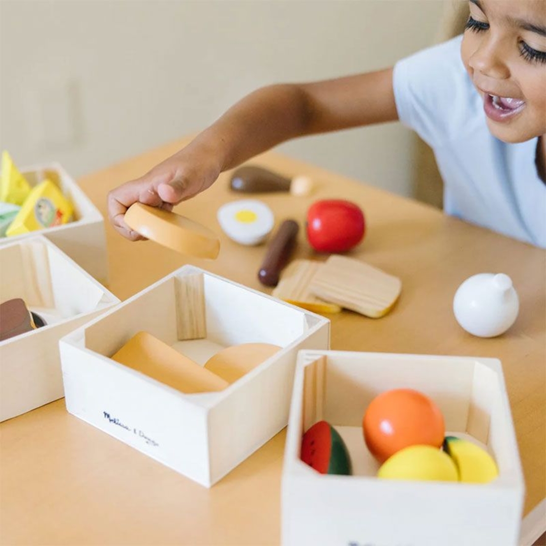 Дървен комплект Melissa and Doug 5 Групи храни, 271
