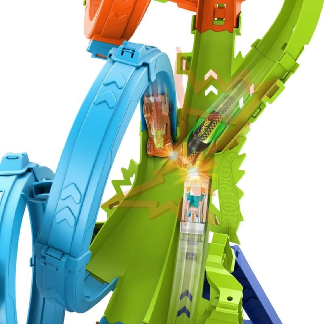 Писта Mattel Hot Wheels 4-Loop Crash-Out, HXR70