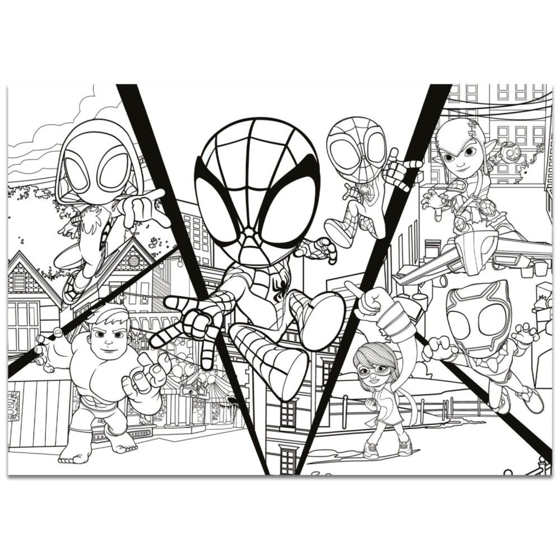 Детски пъзел Lisciani MAXI FLOOR Marvel Spidey 4x48ч.