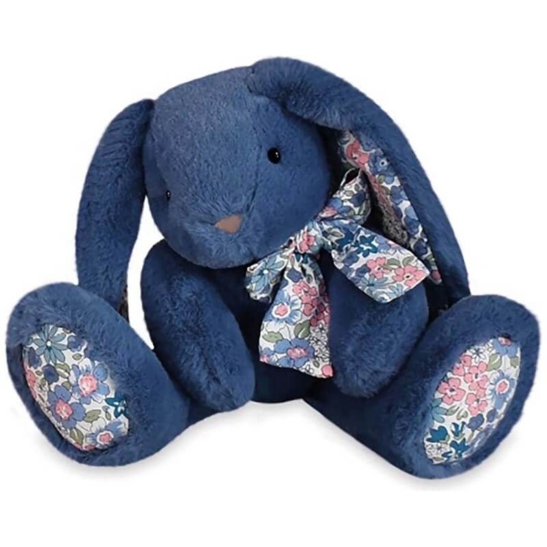 Плюшена играчка Doudou Copains Calins заек тъмносин 20 см, HO3193