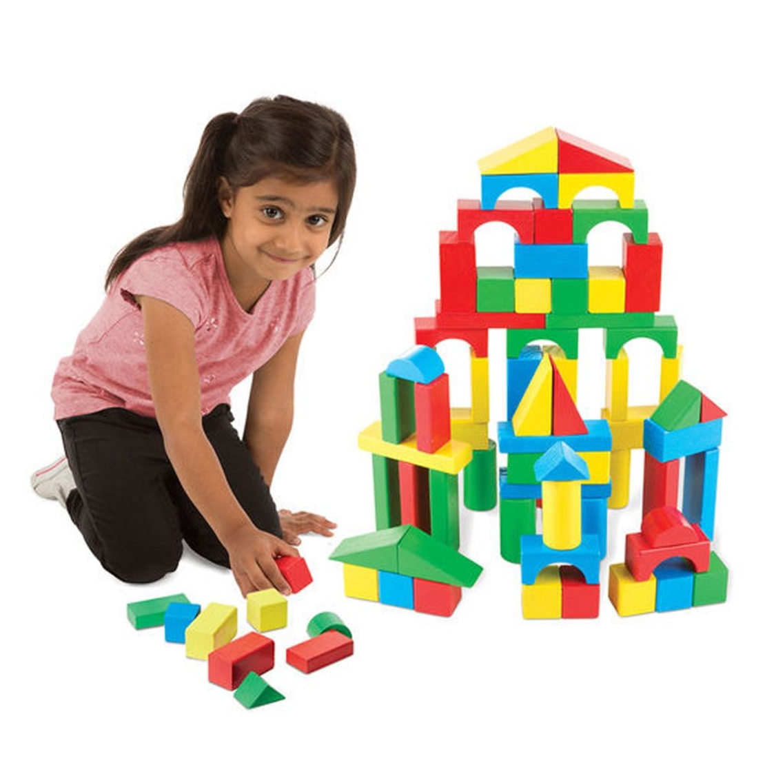 Melissa and Doug Дървени блокчета 100 броя 10481