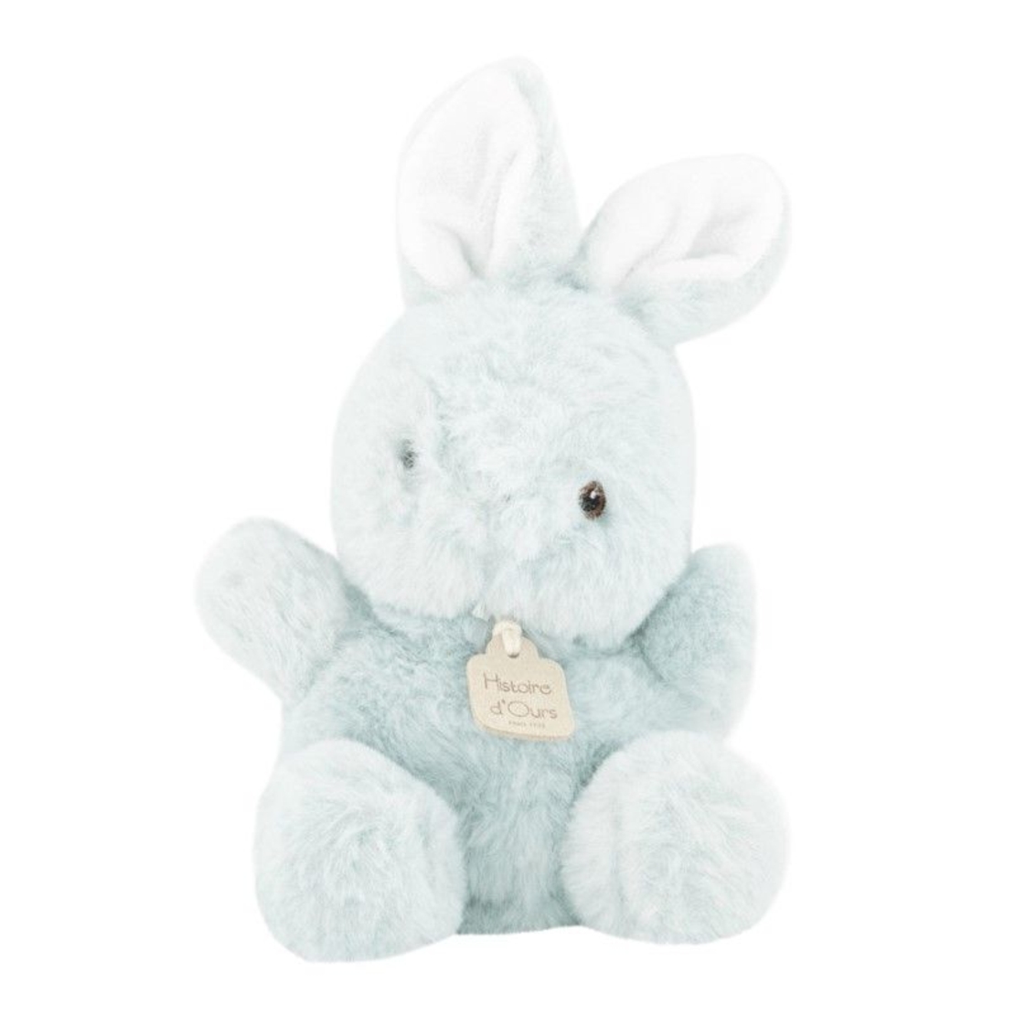 Плюшена играчка Doudou бебе заек цвят Мента 15 см, HO3270