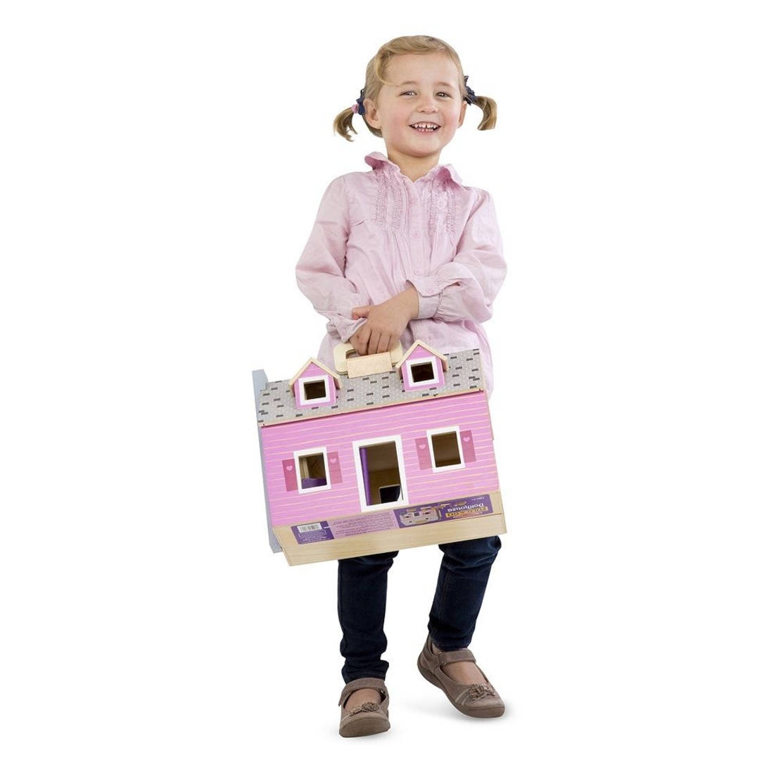 Дървена къща с обзавеждане Melissa and Doug 13701