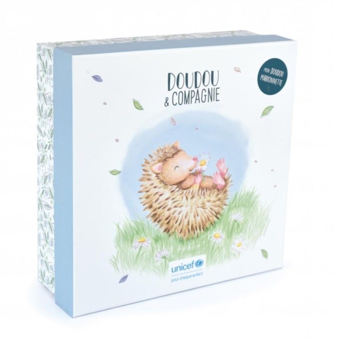 Петрушка за куклен театър Doudou UNICEF таралеж 25 см, DC3989