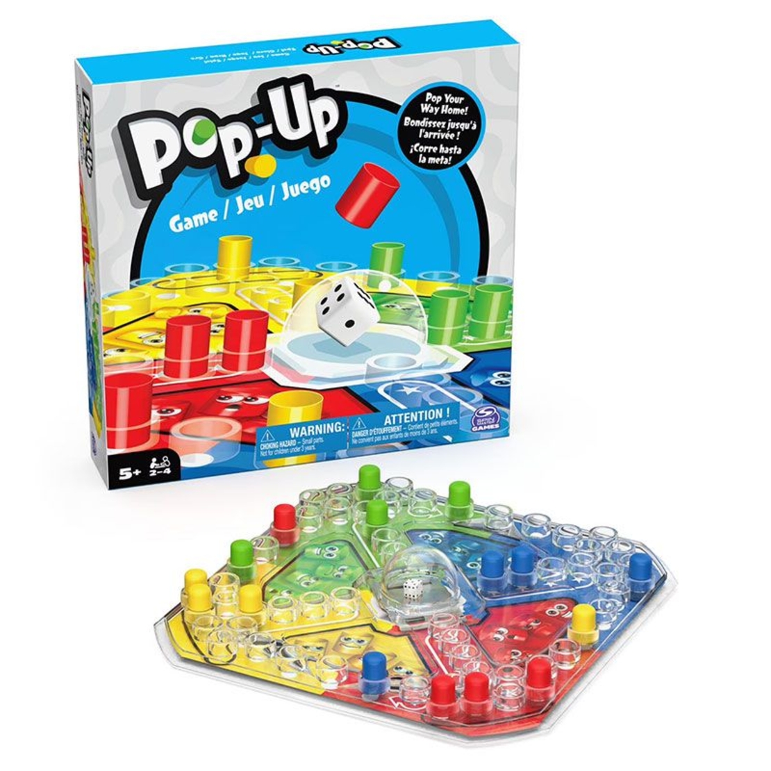 Настолна игра Spin Master Pop-up, Не се сърди, човече