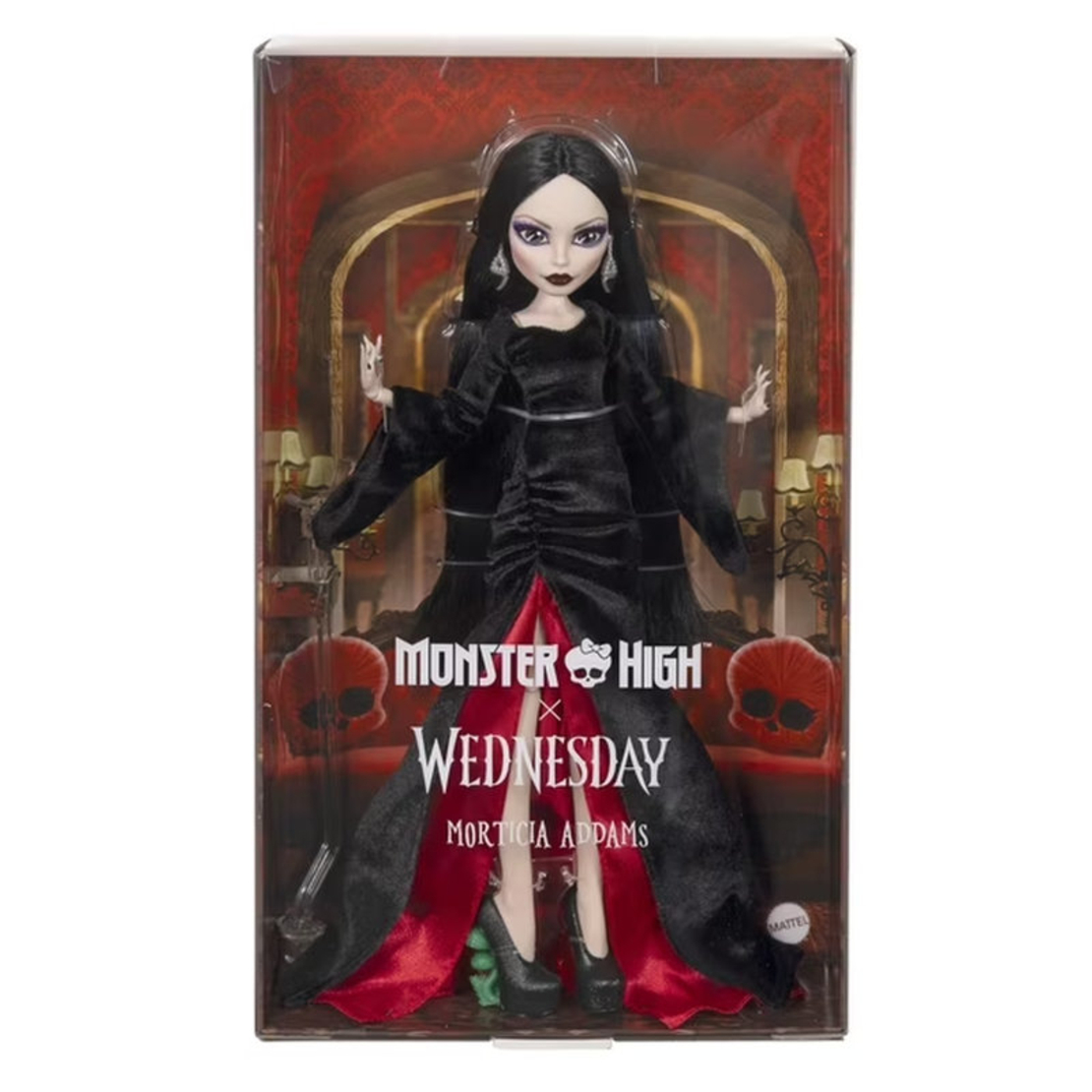 Кукла Mattel Monster High X Wednesday Morticia Addams, колекционерска, JLK99