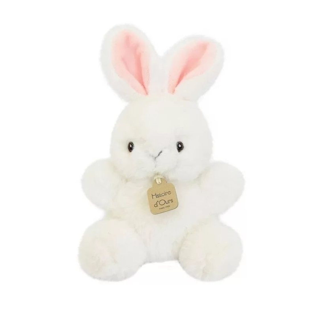Плюшенa играчка Doudou бебе заек бял 15 см, HO3270