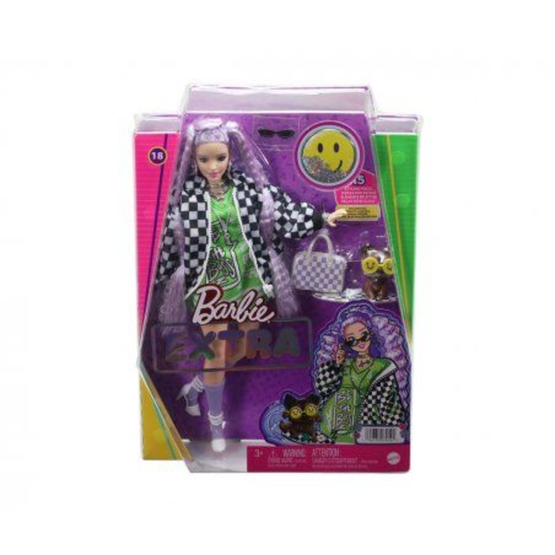 Кукла Barbie Mattel - Екстра: С черно-бяло яке
