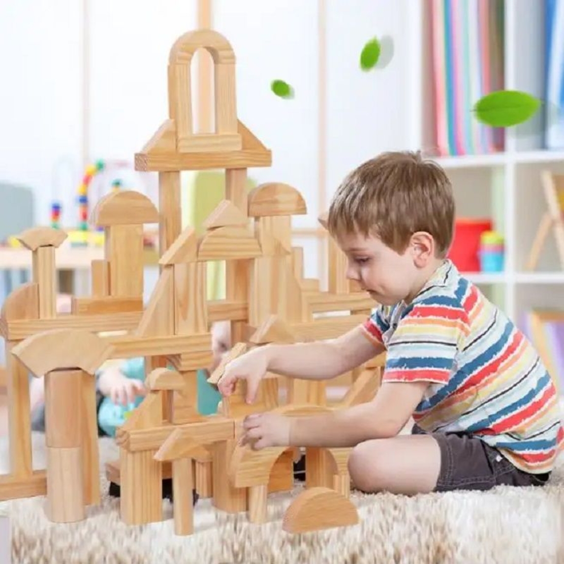 Raya Toys Дървени блокчета 39 части