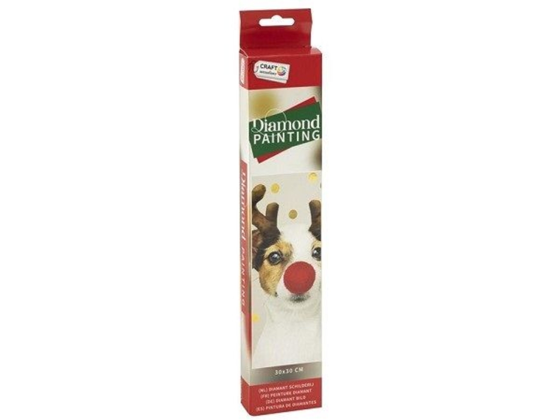 Grafix Диамантен гоблен - Коледно куче