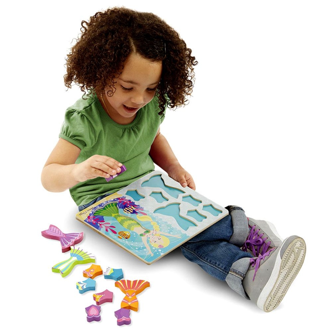 Дървен пъзел Melissa and Doug Дрехи за русалка 19023