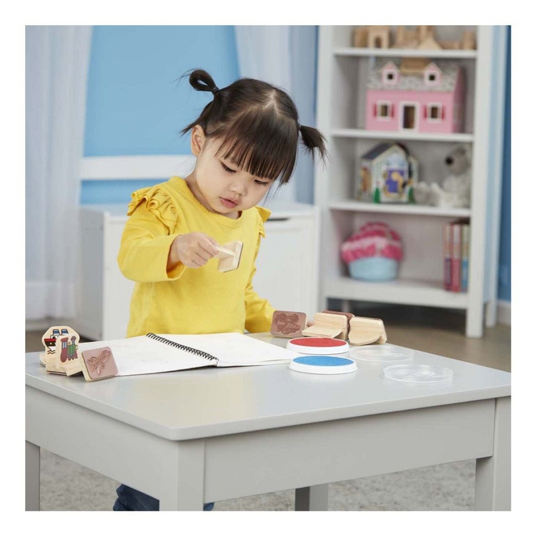 Комплект дървени печати Melissa and Doug Превозни средства 12391