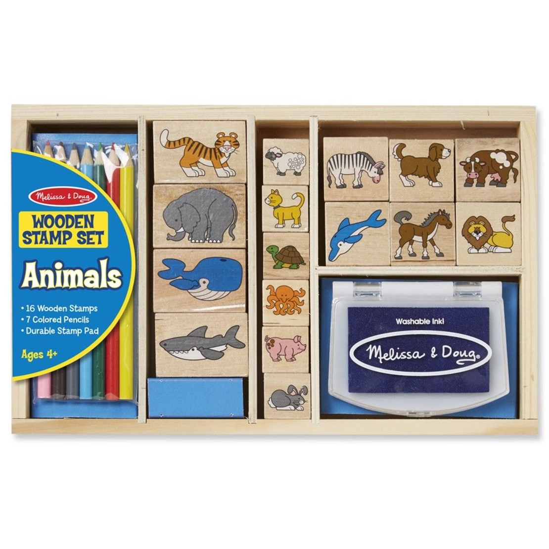 Дървени печати Melissa and Doug Животни 13798