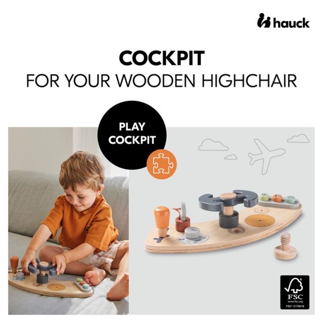 Дървена играчка Hauck Cockpit