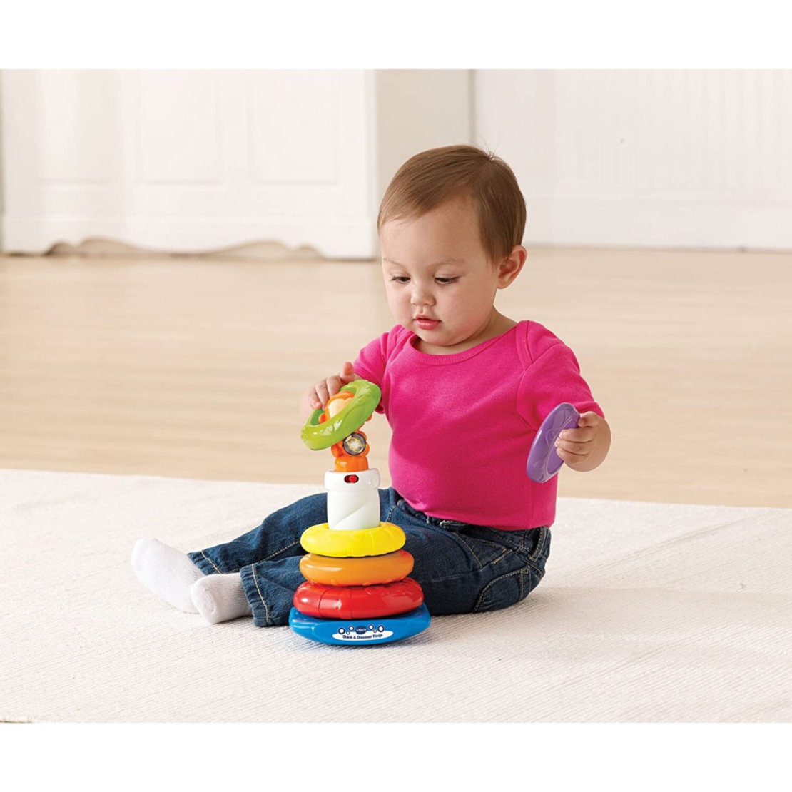 Музикална играчка Vtech Интерактивни рингове за нанизване