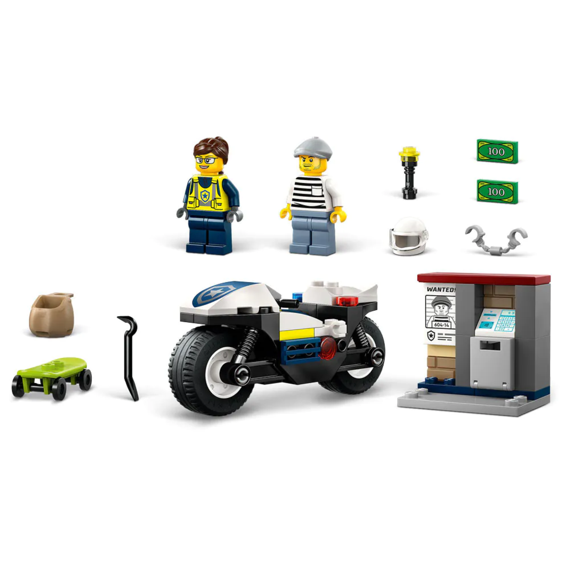 LEGO® City Преследване с полицейски мотоциклет 60455