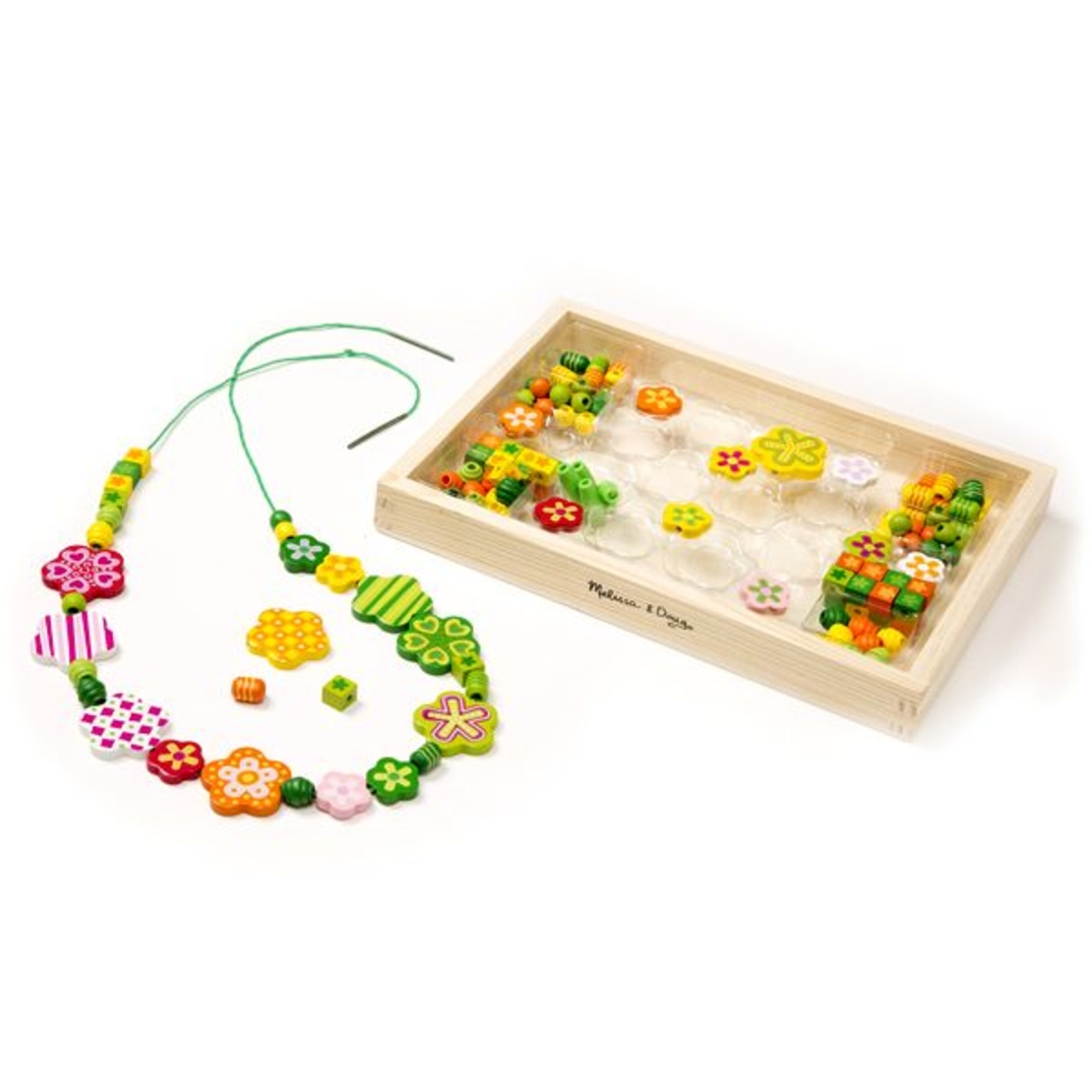 Дървени бижута Melissa and Doug Цветя 14178