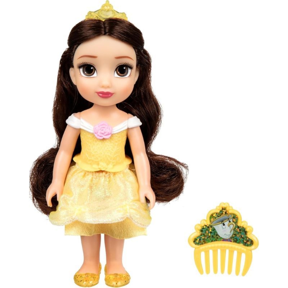 Кукла Jakks Pacific Disney Princess Бел с гребен, 15 см.