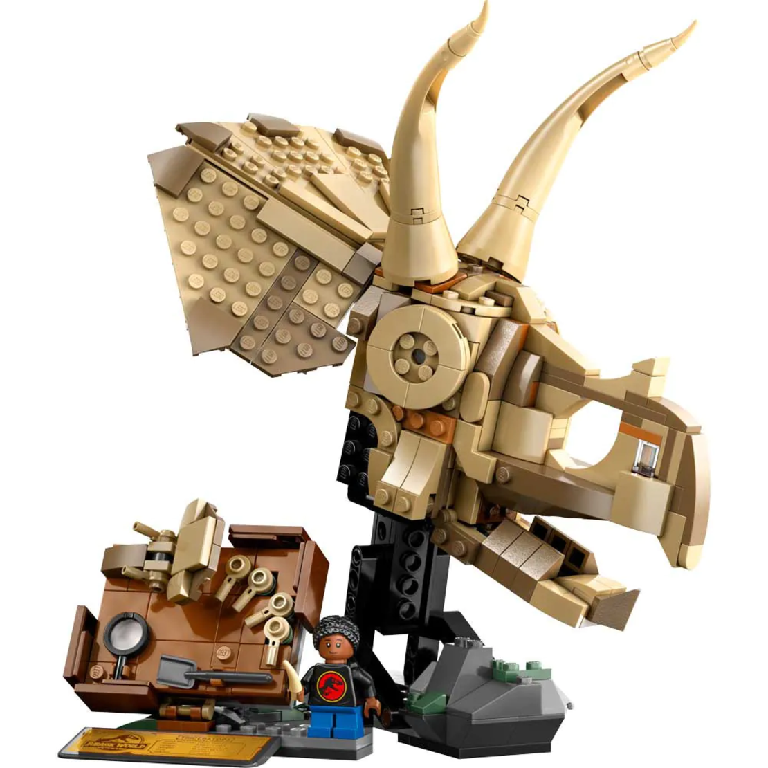 LEGO® Jurassic World Вкаменелости от динозаври череп на трицератопс 76969