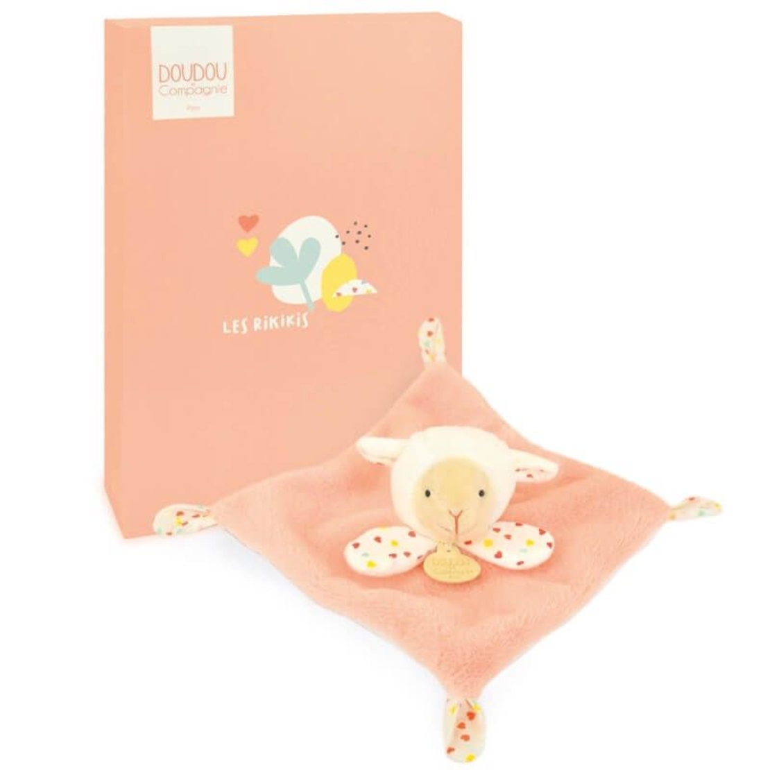 Плюшена играчка за гушкане Doudou Les Rikikis овца 19 см, DC4156