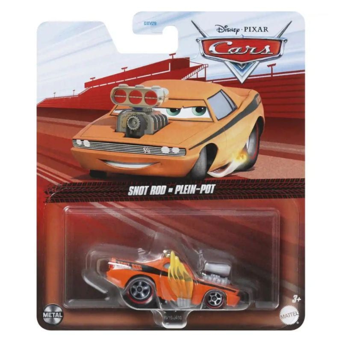 Метална количка Mattel Cars Snot Rod 1:55, HTY15