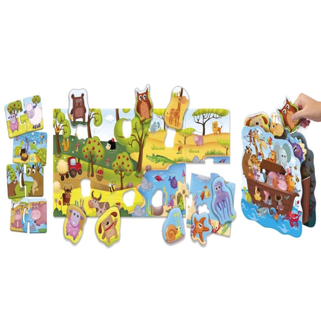 Детски 3D Пъзел Lisciani Carotina Baby Logic 3D Животни